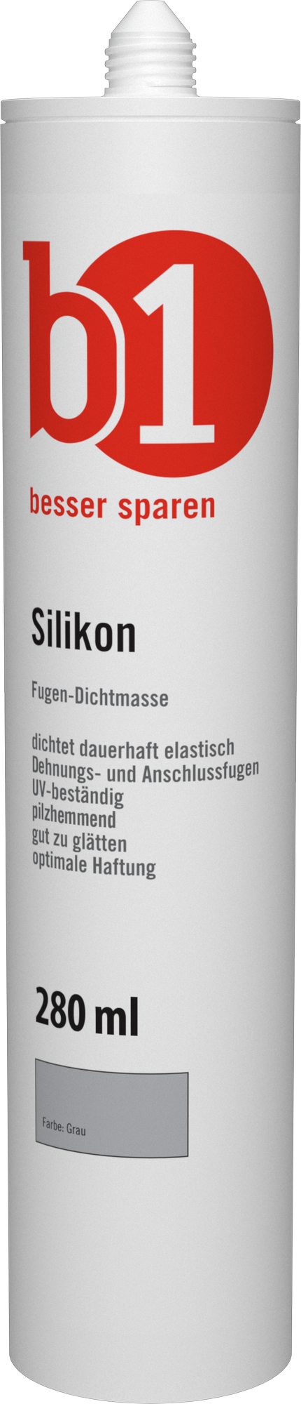 B1 Silikon grau 280 ml