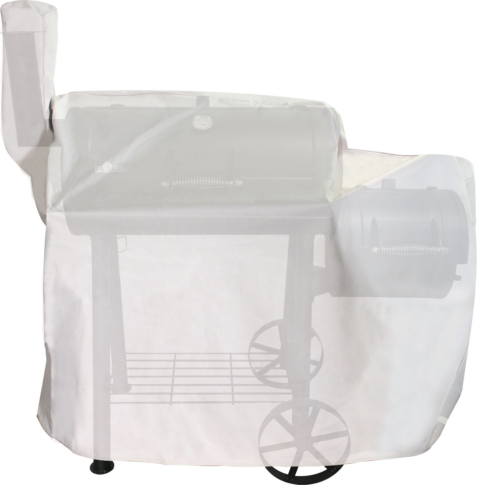 El Fuego Grillabdeckung für Holzkohlegrill 'Edmonton' beige 203 x 120 x 62 cm