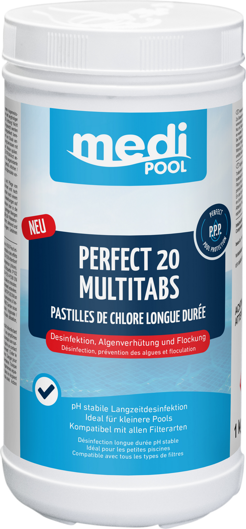 mediPOOL Langzeit-Multitabs 'Perfect 20' 1 kg, für die Poolpflege