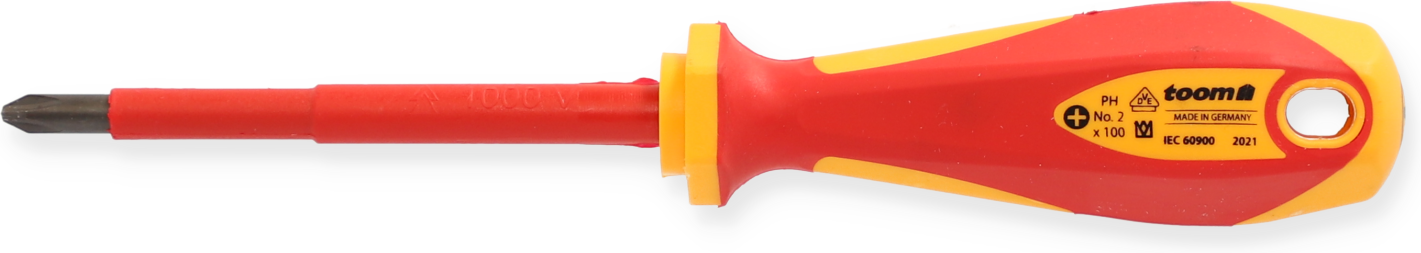 toom VDE-Schraubendreher PH 2 x 100 mm