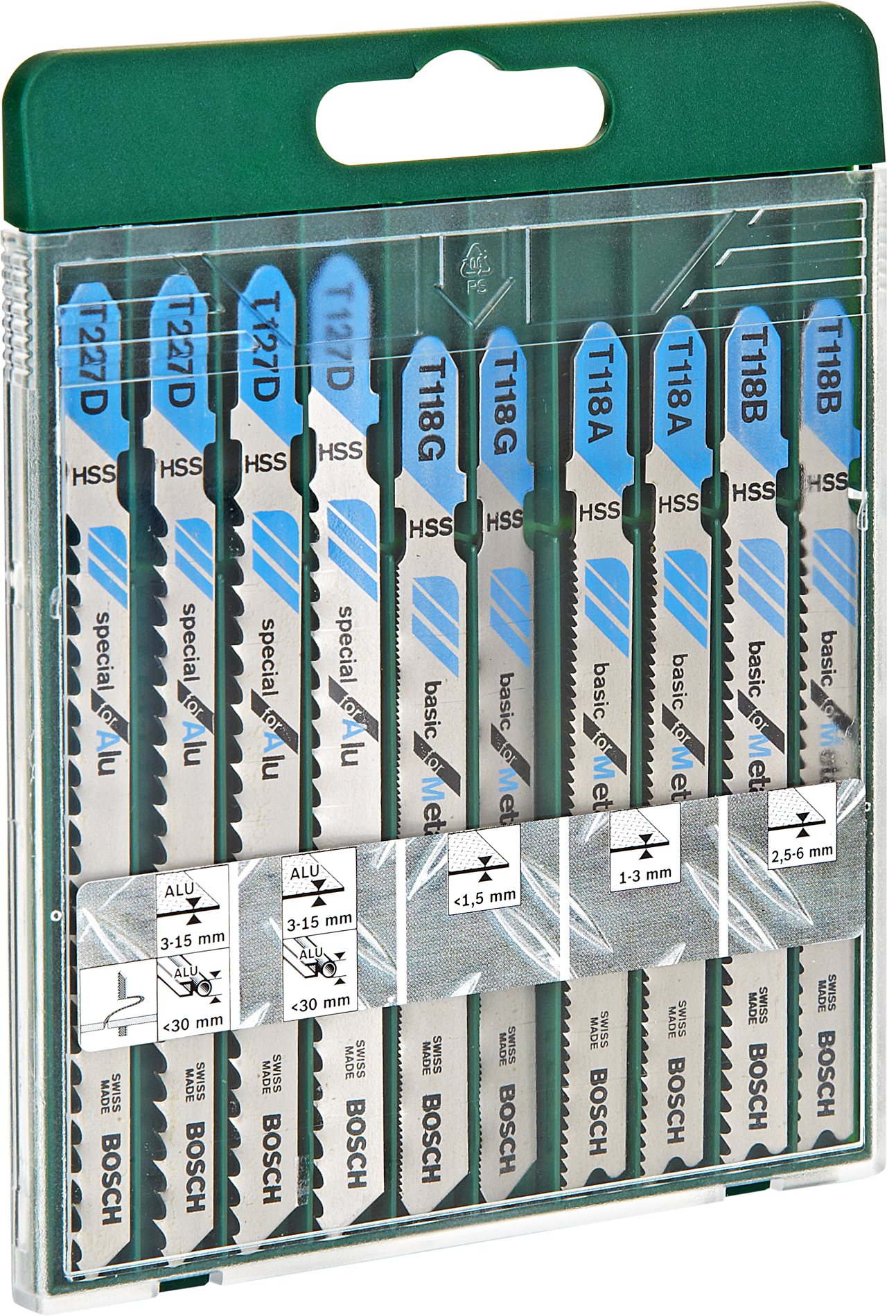 Thumbnail - Stichsägeblattset für Metallbleche T-Schaft 10-teilig