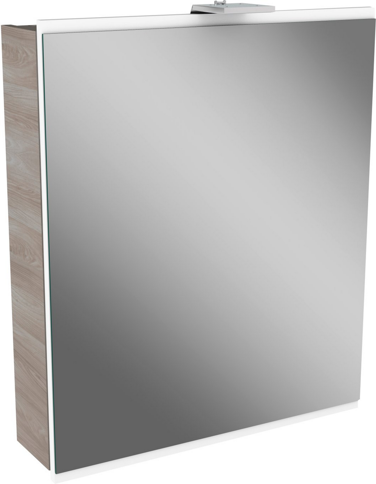 Fackelmann LED-Spiegelschrank 'Lima' grau, weiß 60 x 71,2 x 15,3 cm