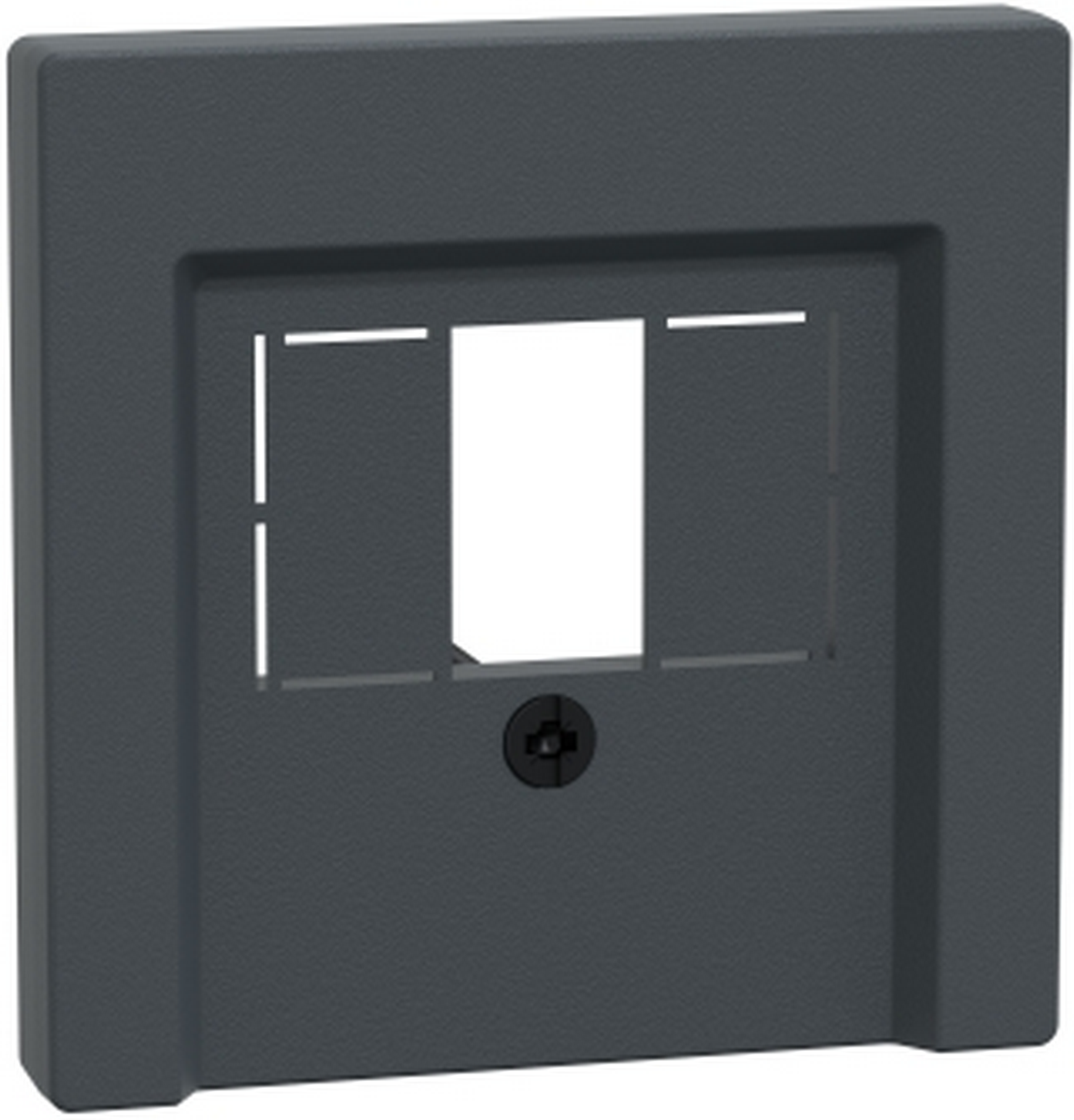 Thumbnail - Merten Abdeckung 'System M' für TAE/Audio/USB anthrazit matt 5,4 x 5,4 cm