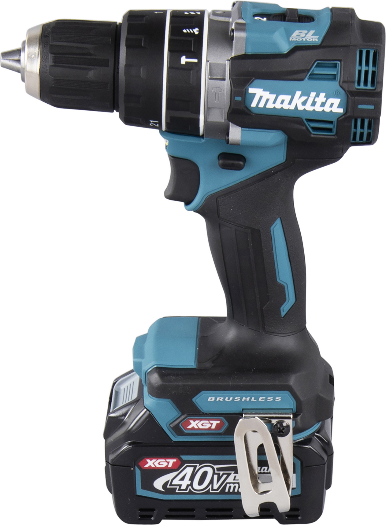 Makita Akku-Schlagbohrschrauber 'HP002G' 40 V mit 2 x 2,0 Ah Akku und Ladegerät