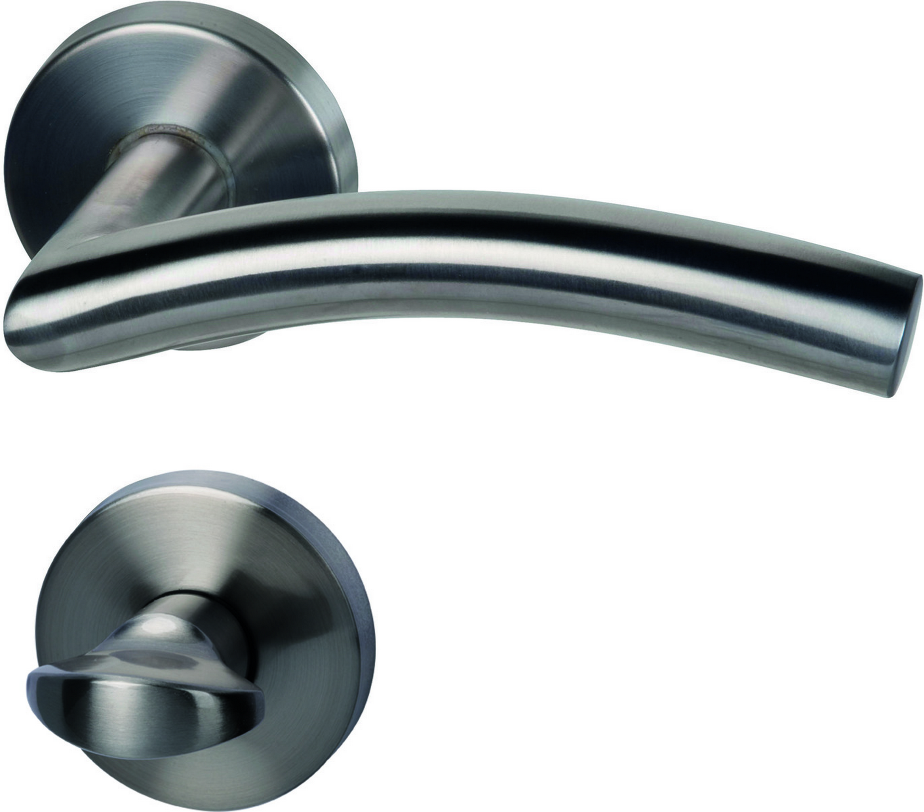 Thumbnail - Alpertec Rosettengarnitur 'Mauritius' Edelstahl satiniert, für Bad/WC