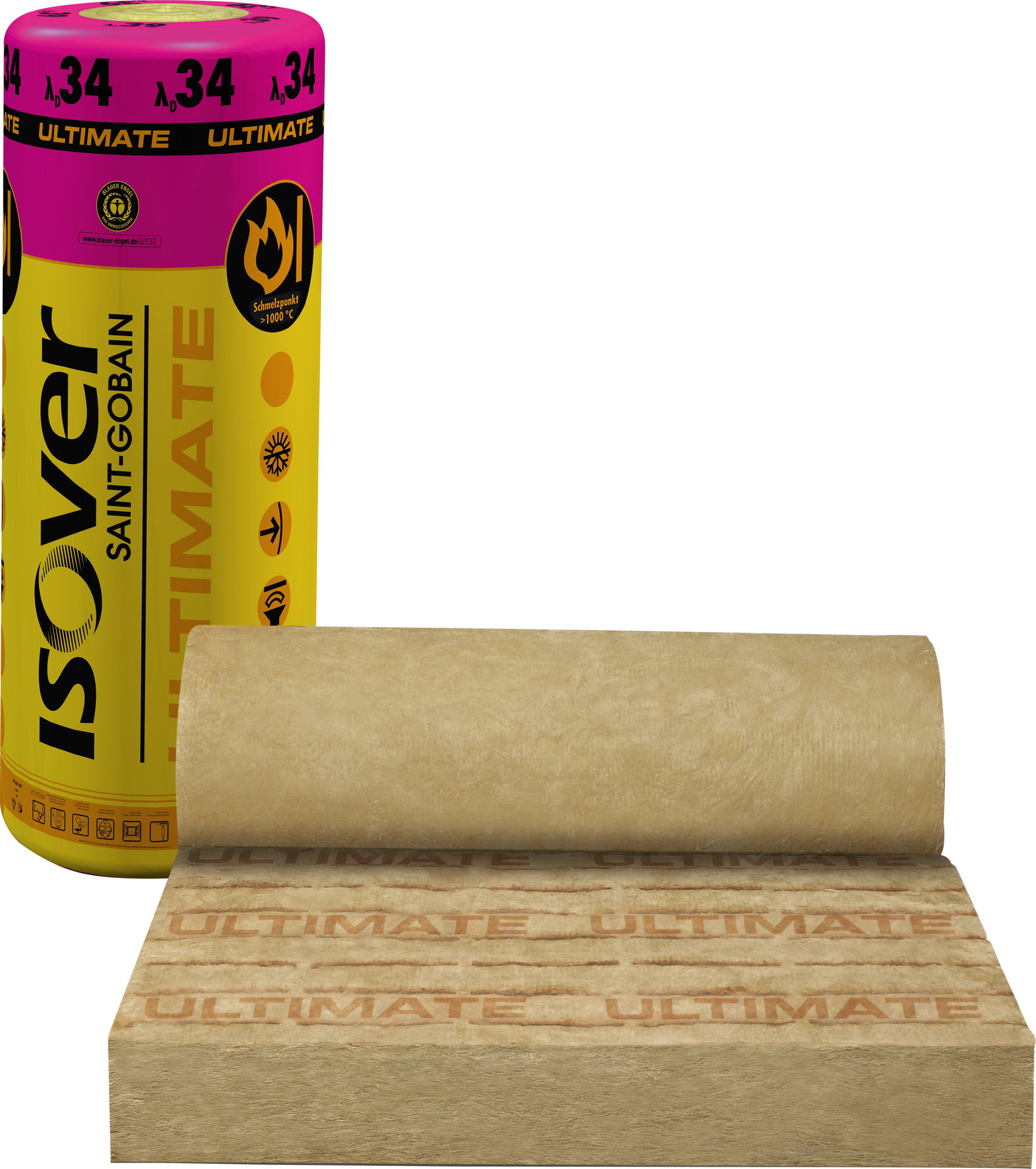 Isover Klemmfilz 'Ultimate' ZKF-034, 140 mm