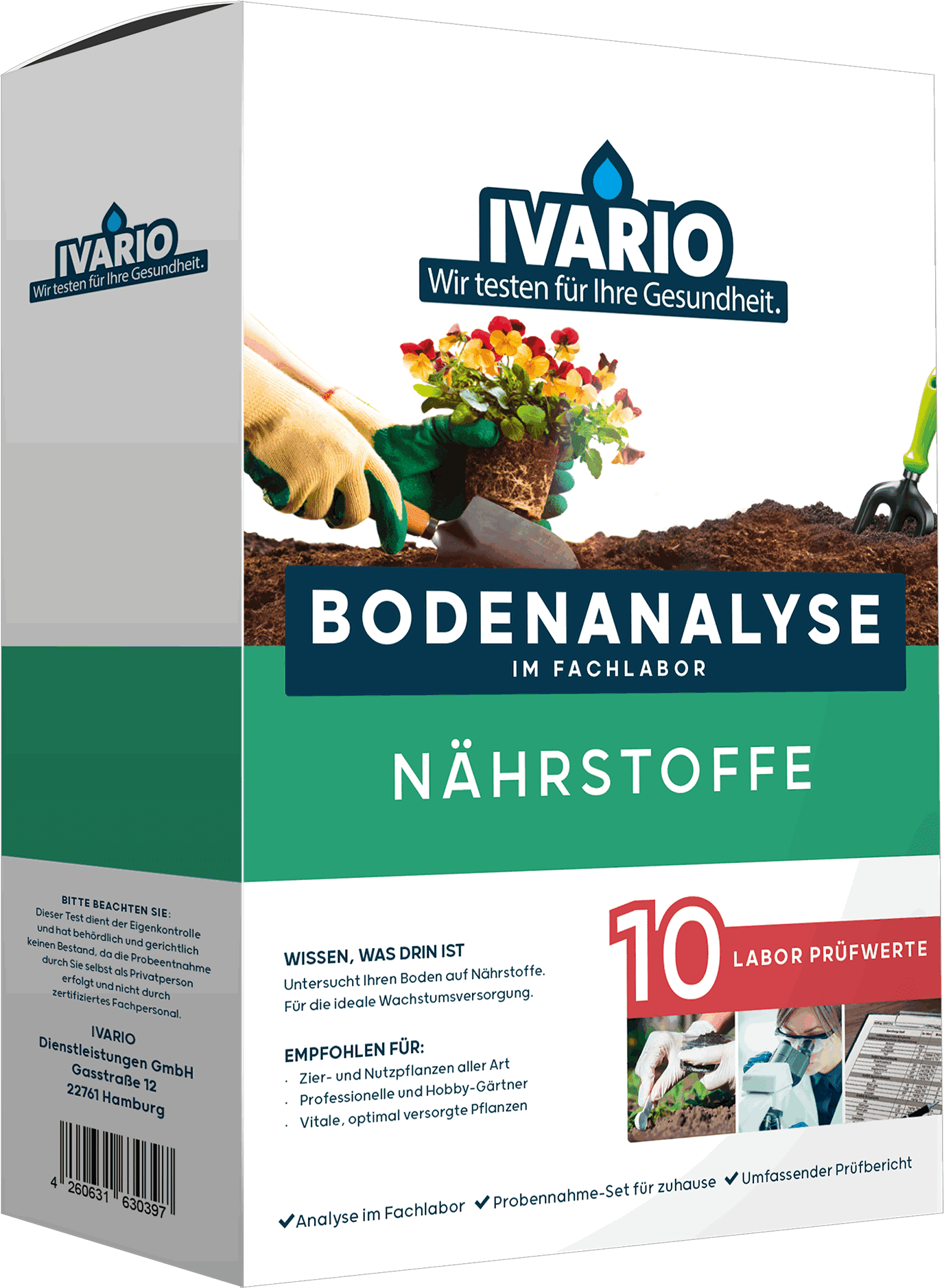 IVARIO Bodentest 'Nährstoffe' 10 Prüfwerte