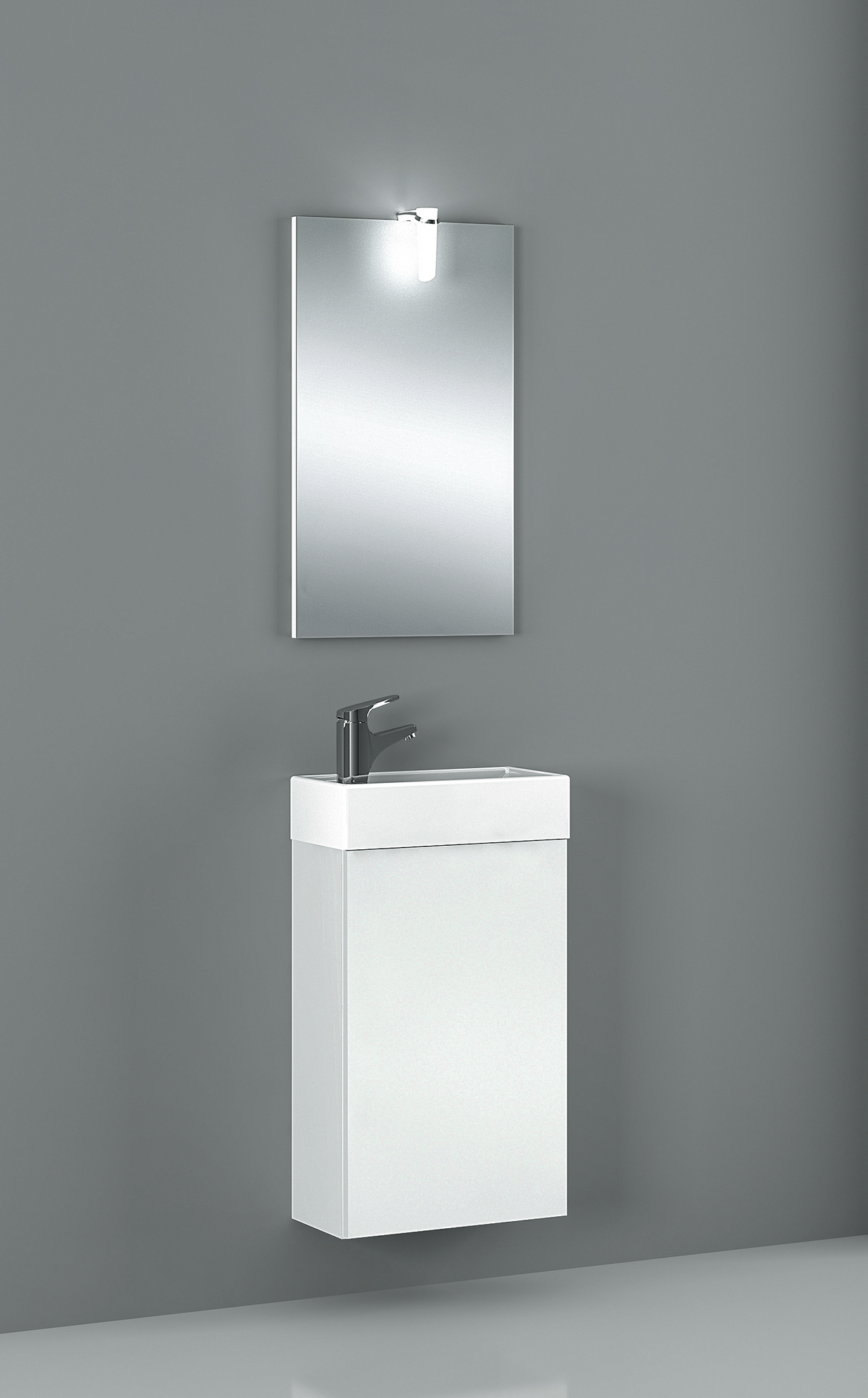 Badmöbelset 'Calanda' weiß 41 x 68 x 22 cm