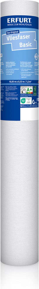Erfurt Vliestapete 'VF Basic 104' weiß 0,53 x 10,05 m