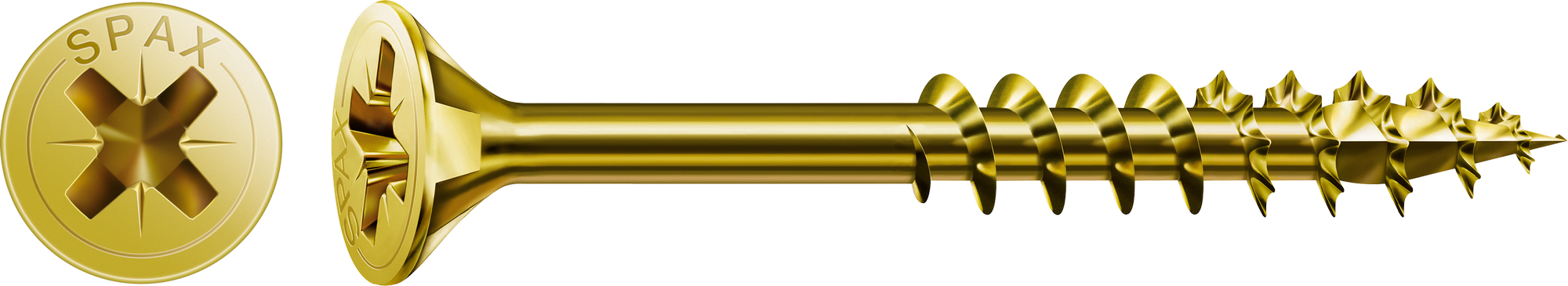 Spax Senkkopfschrauben gelb verzinkt Ø 5 mm 10 Stück 70 mm