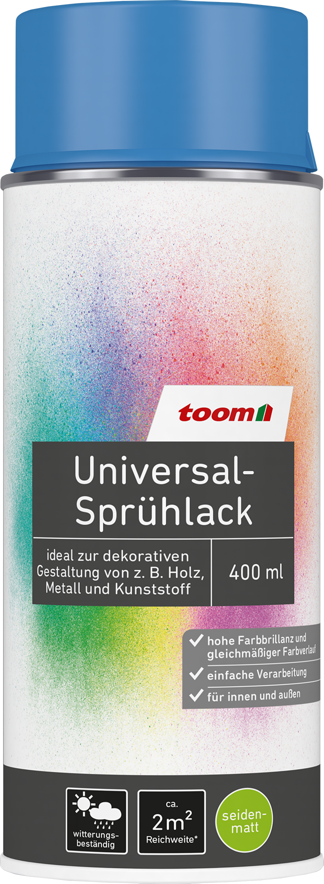 Thumbnail - toom Universal-Sprühlack 'Wolkenmeer' blau seidenmatt 400 ml