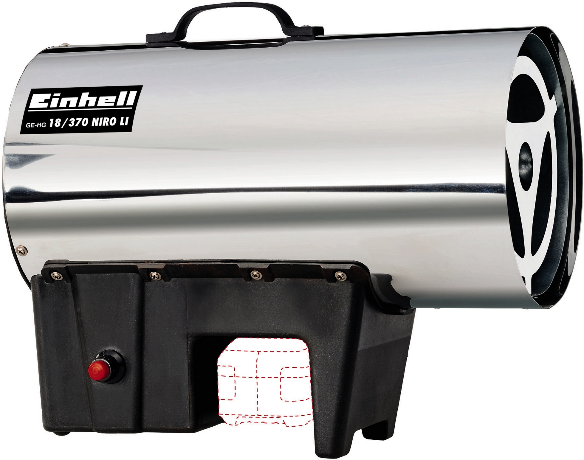 Thumbnail - Einhell Akku-Heißluftgenerator 'GE-HG 18/370 Niro Li-Solo D/AT' ohne Akku und Ladegerät