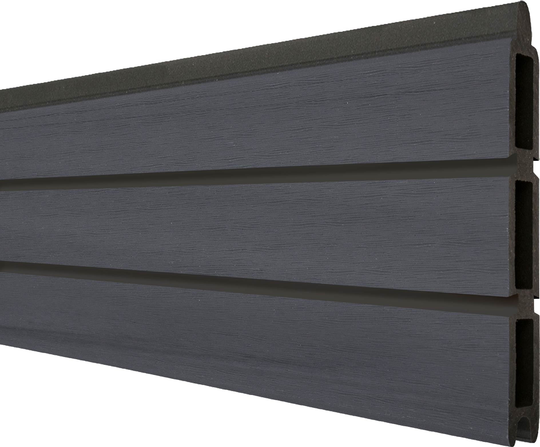 GroJa Einzelprofil 'Solid Rhombus' BPC steingrau 180 x 30 x 1,9 cm
