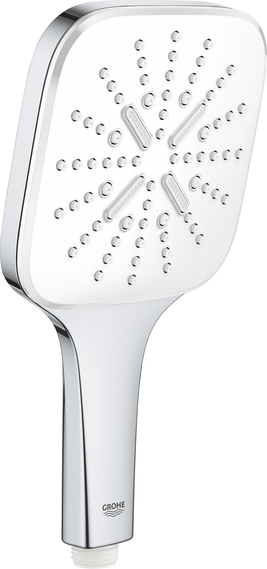 Grohe Handbrause 'Vitalio SmartActive 130 Cube' chromfarben 3 Strahlarten