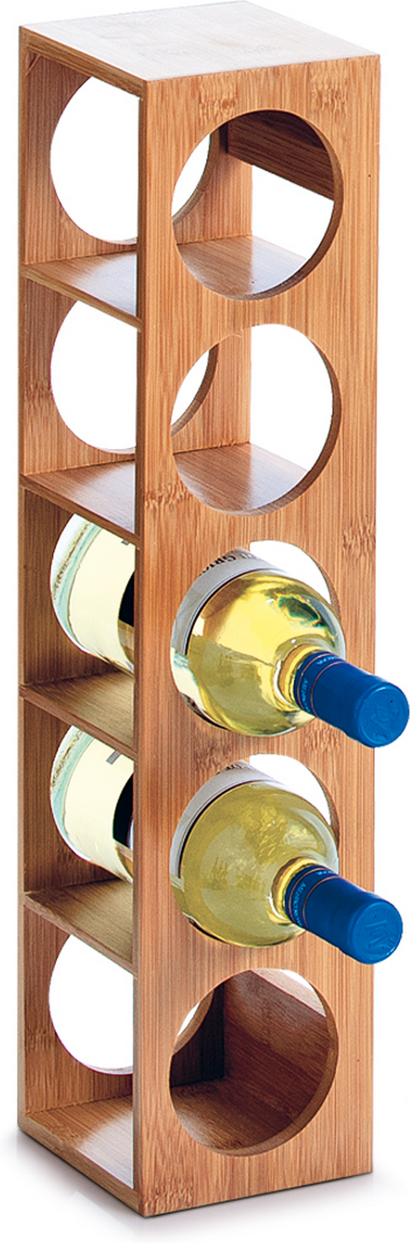 Zeller Weinregal bambusfarben 13,5 x 53 x 12,5 cm