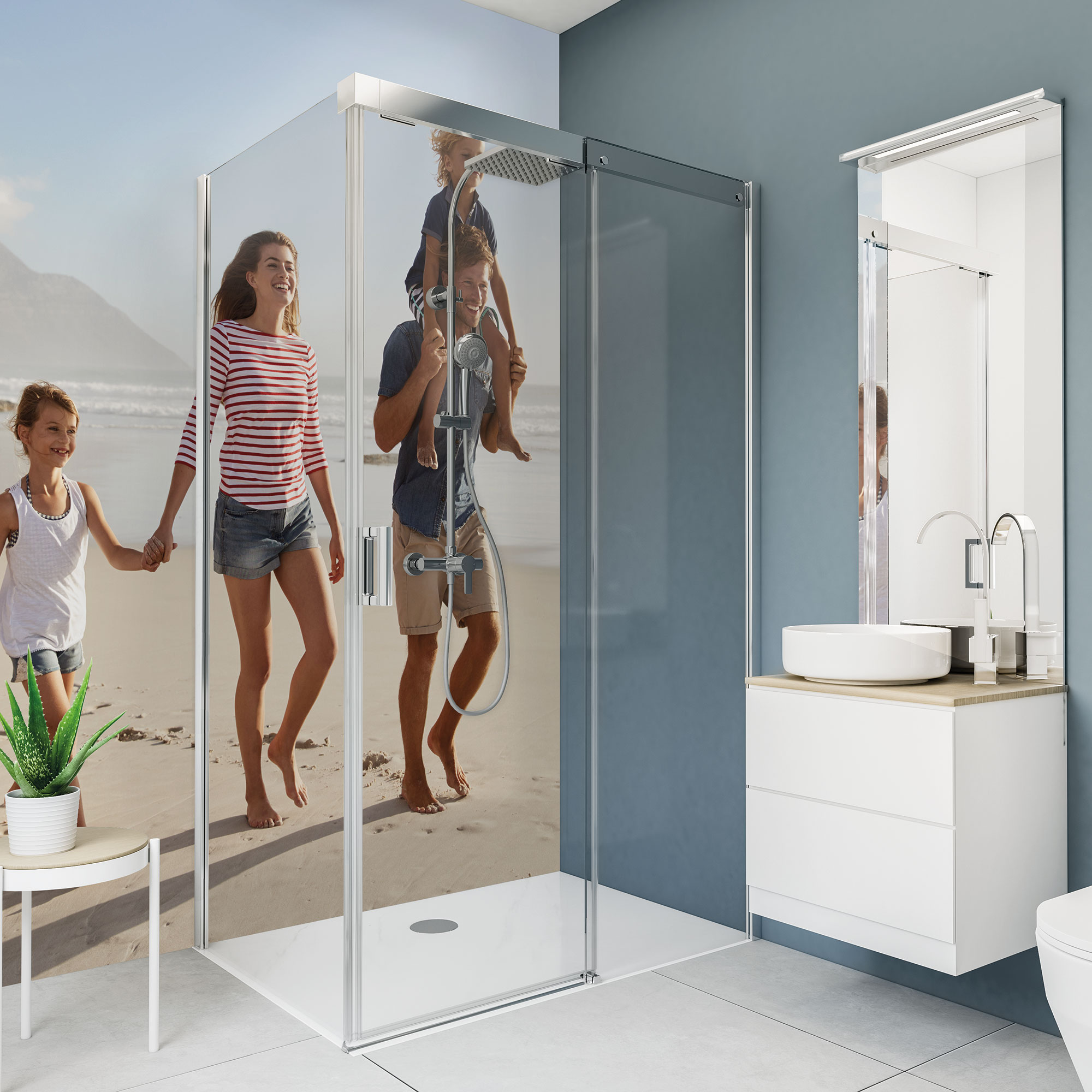 Breuer Rückwand Individueller Fotodruck, Hochglanz, 150 x 255 cm