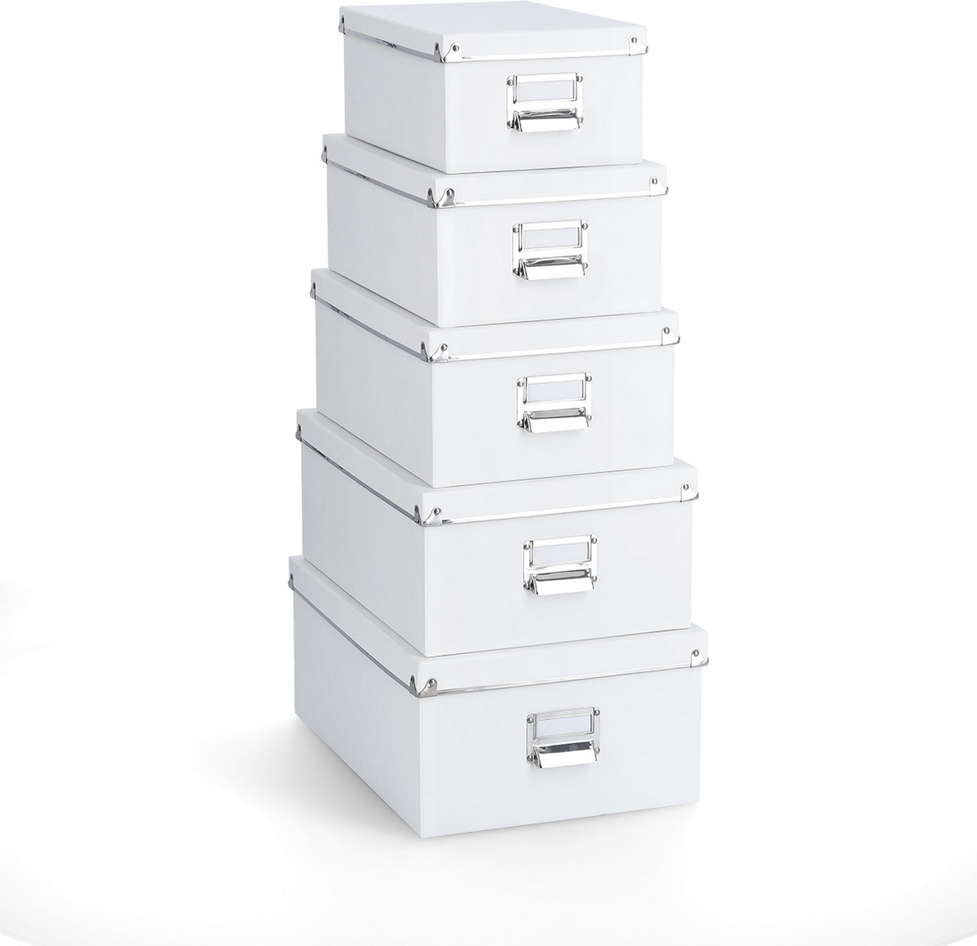 Zeller Boxen-Set weiß 5-teilig
