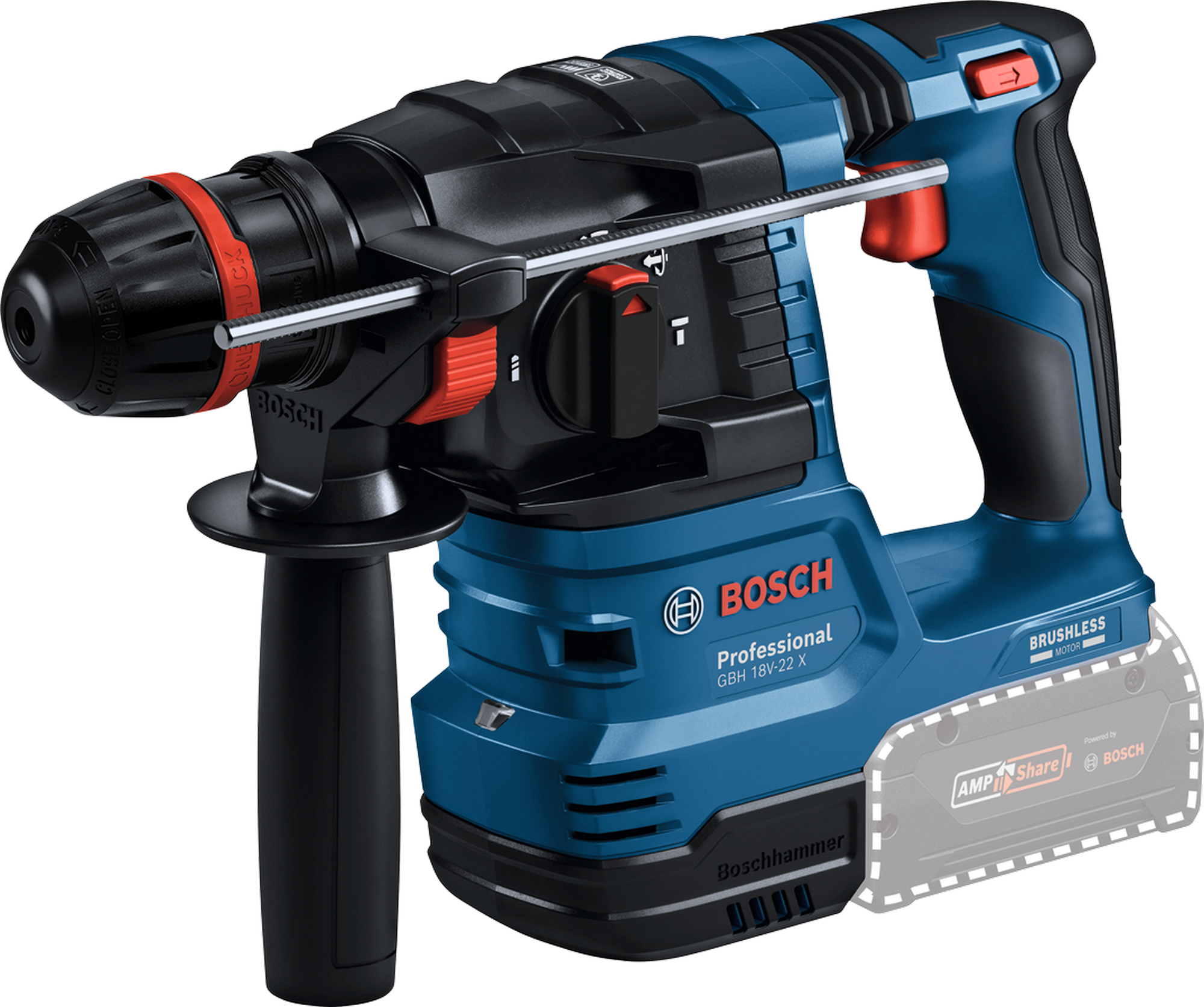 Thumbnail - Bosch Akku-Bohrhammer mit ONECHUCK 'GBH 18V-22 X Professional' mit L-BOXX