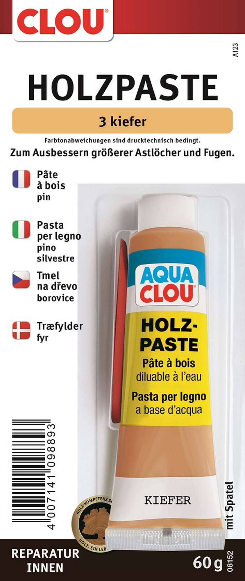 Thumbnail - Clou Holzpaste kieferfarben 50 g