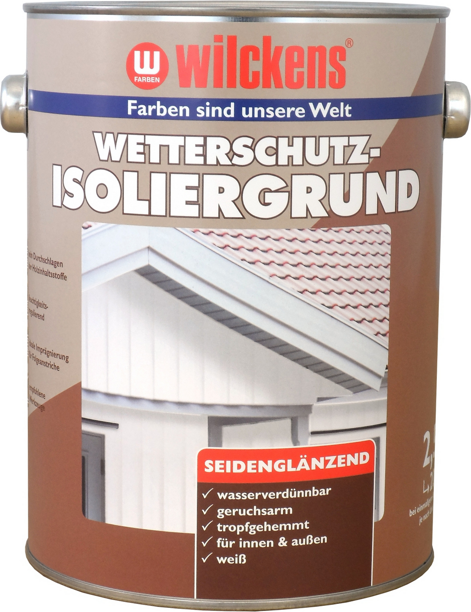 Wilckens Wetterschutz-Isoliergrund weiß 2,5 l