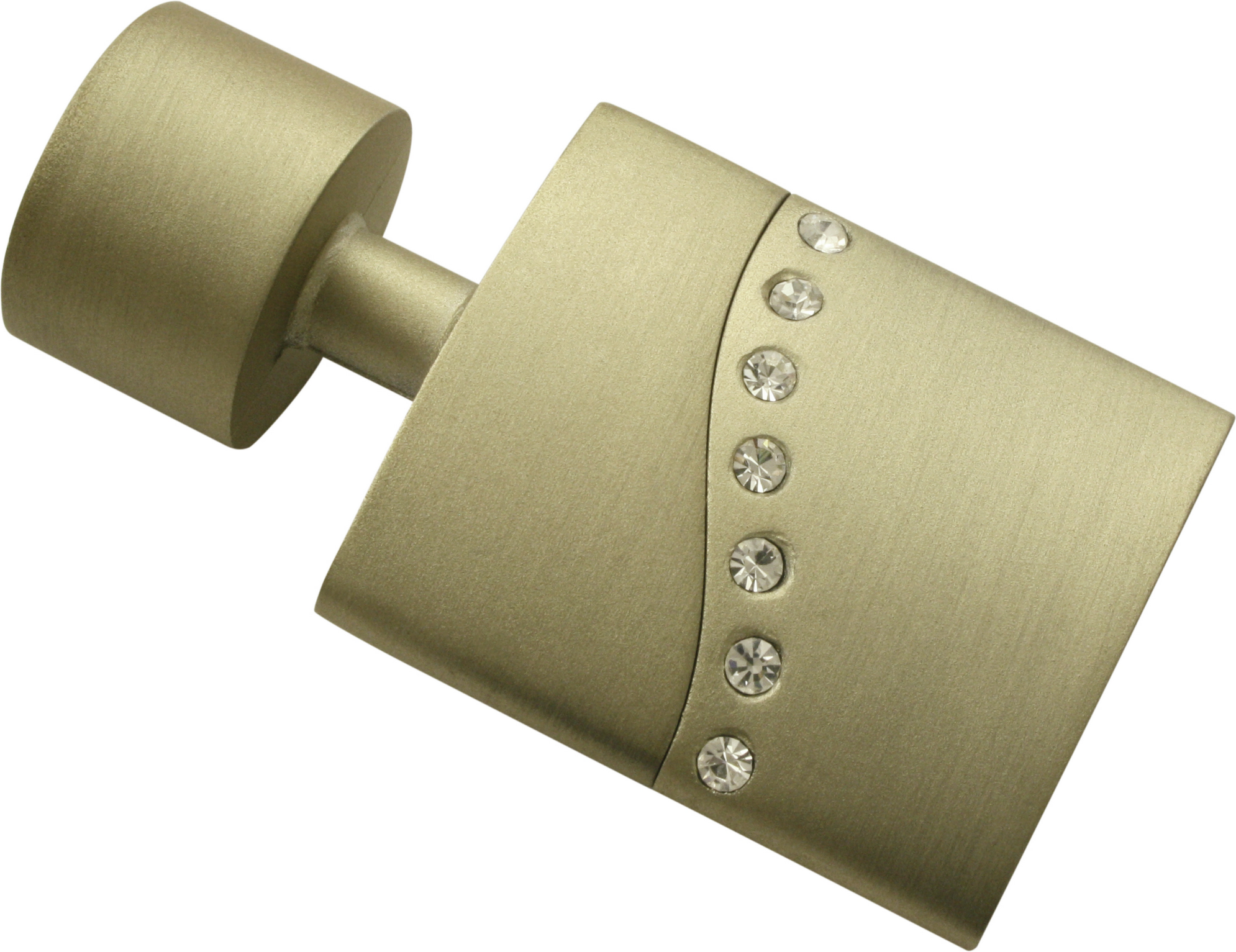 Gardinia Endknopf 'Kira' Flat champagner 2 Stück