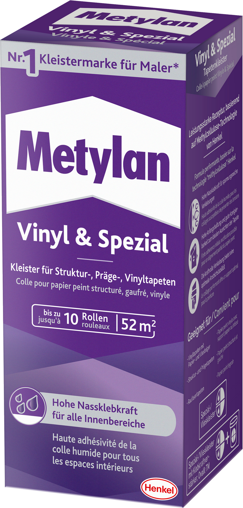 Metylan Tapetenkleister 'Vinyl & Spezial' transparent 360 g