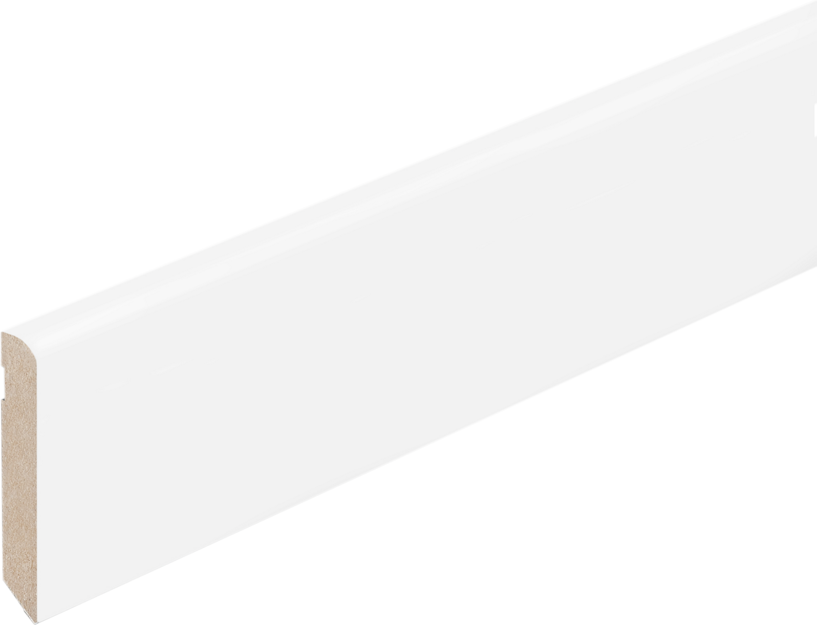 Kosche Fußleiste gerade Grundierfolie weiß 2500 x 80 x 10 mm