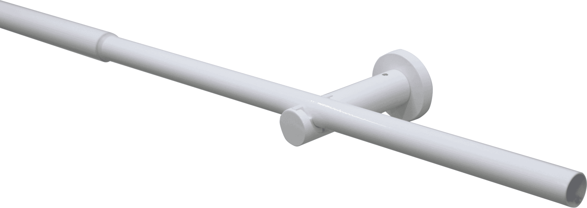 Gardinia Gardinenstangen-Set 'Sol' weiß 190 - 340 cm