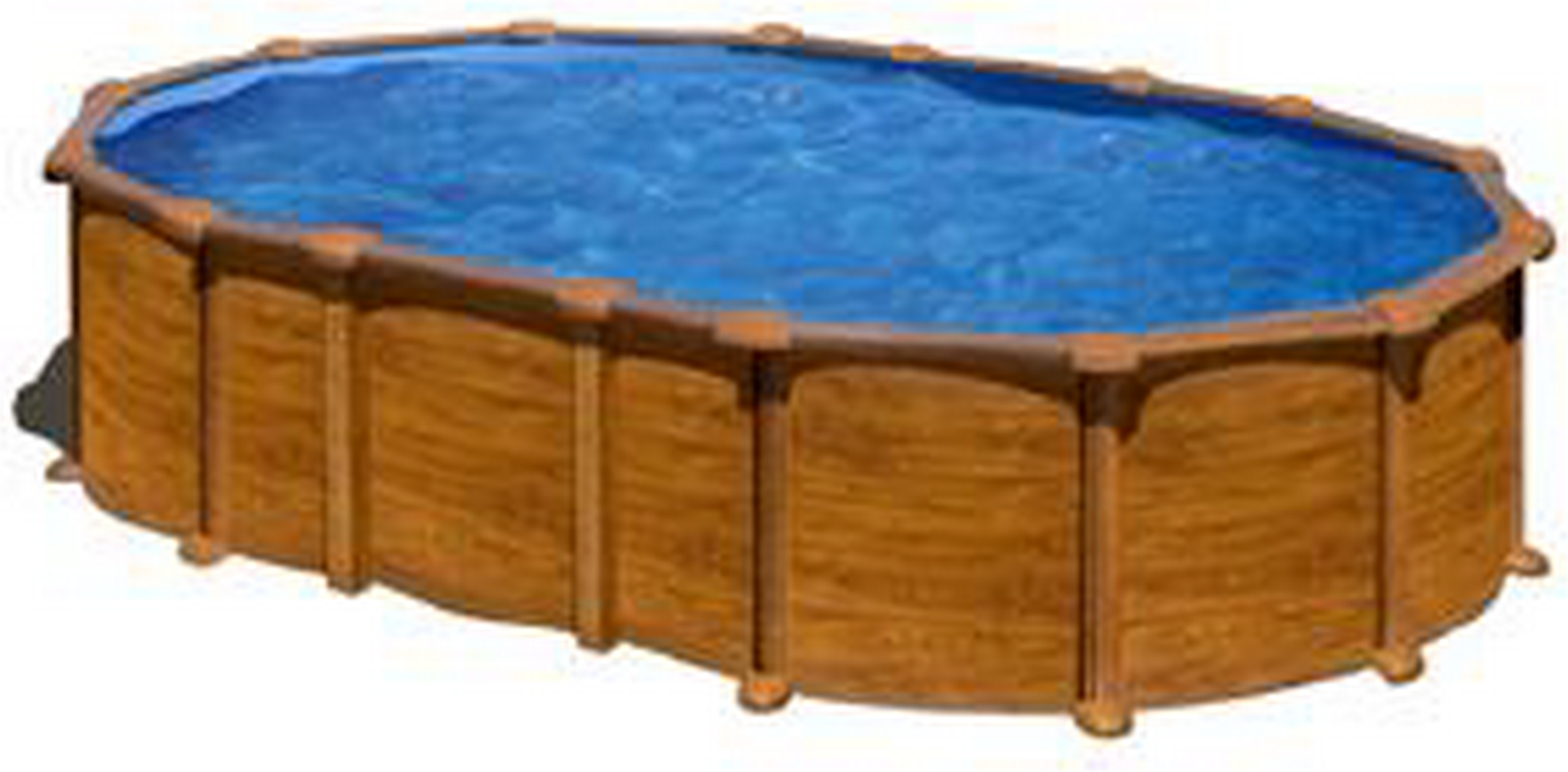 GRE Stahlwandpool-Set 'Amazonia' 730 x 375 x 132 cm mit Sicherheitsleiter und Sandfilteranlage