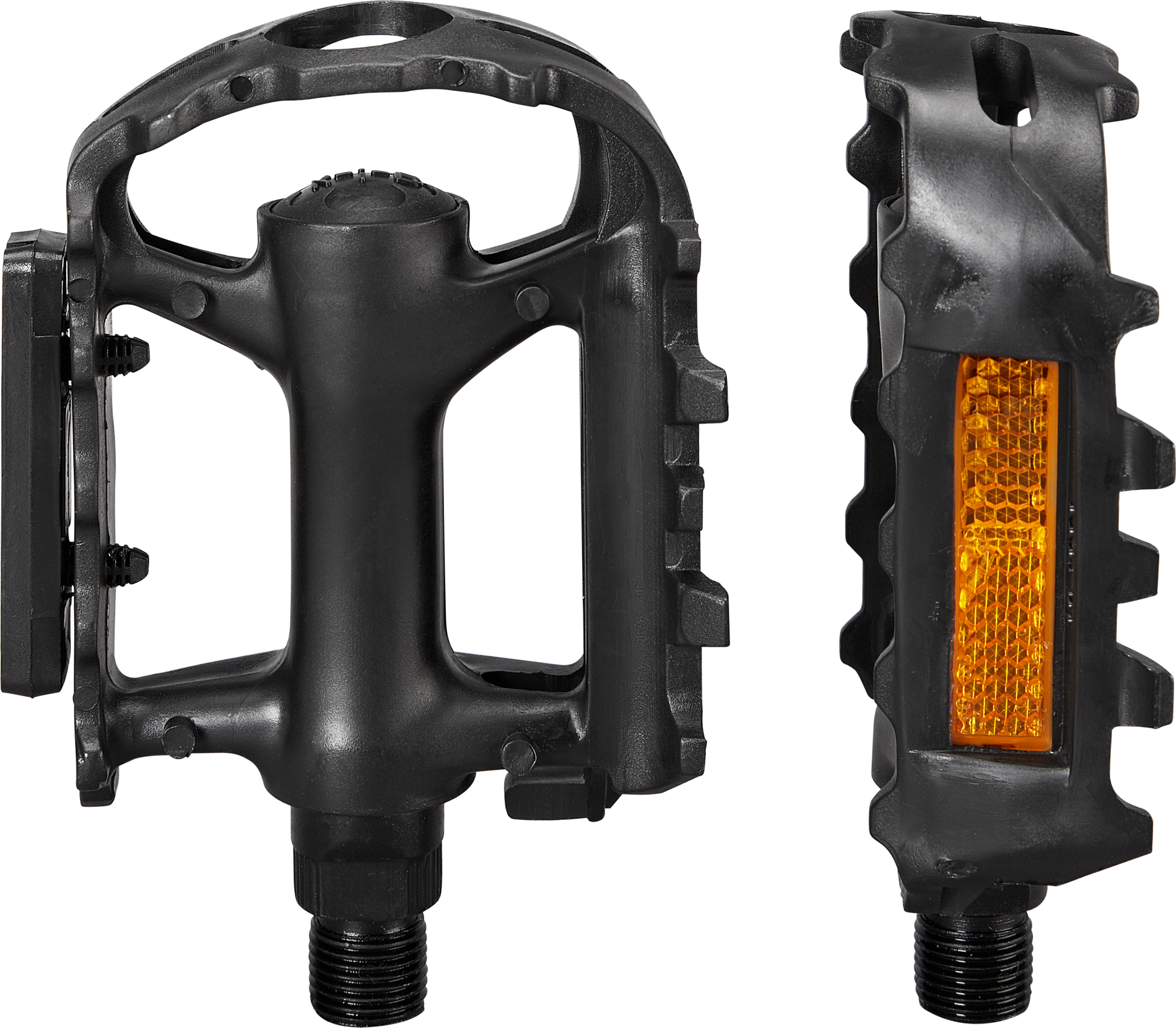 Fischer Fahrrad Pedale mit Sicherheitsreflektoren 2 Stück