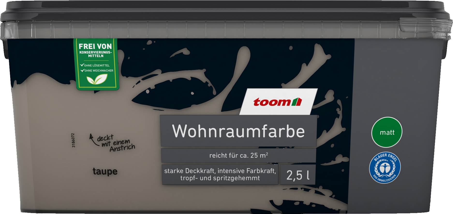 Thumbnail - toom Wohnraumfarbe taupe matt 2,5 l