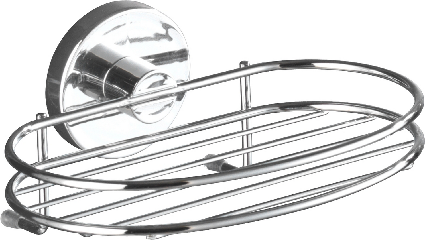 Wenko Seifenablage 'Milazzo' Vacuum-Loc Stahl 17 x 17,5 x 12 cm