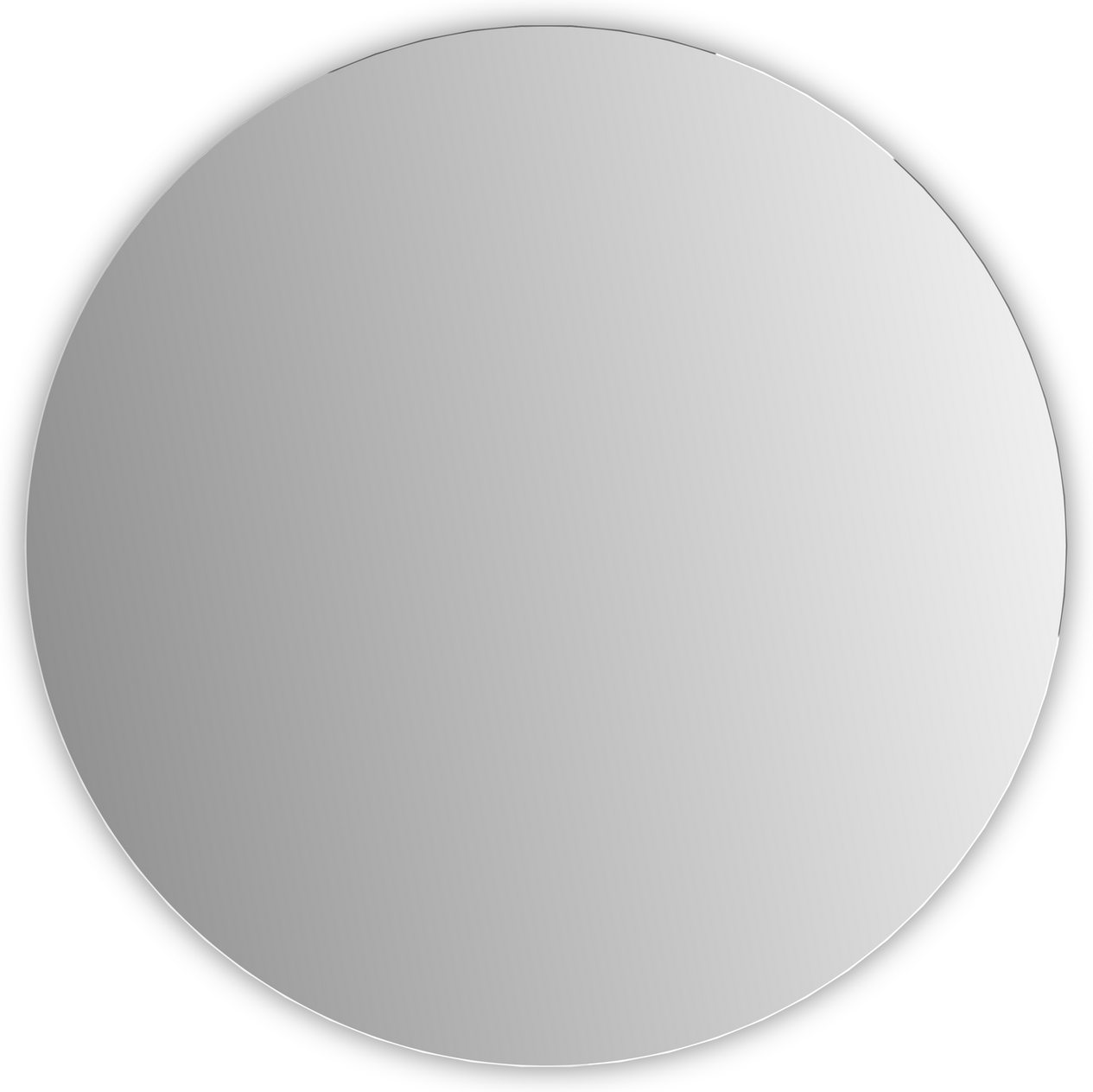 Kristall Form Badspiegel 'Plato' Ø 50 cm