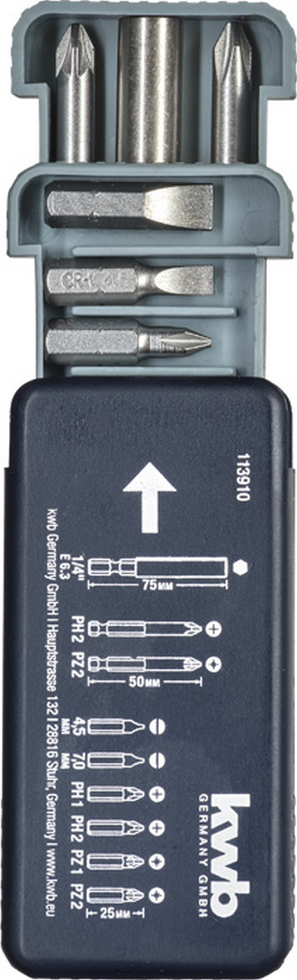 kwb Bit-Set 'Standard' 25 mm 9-teilig