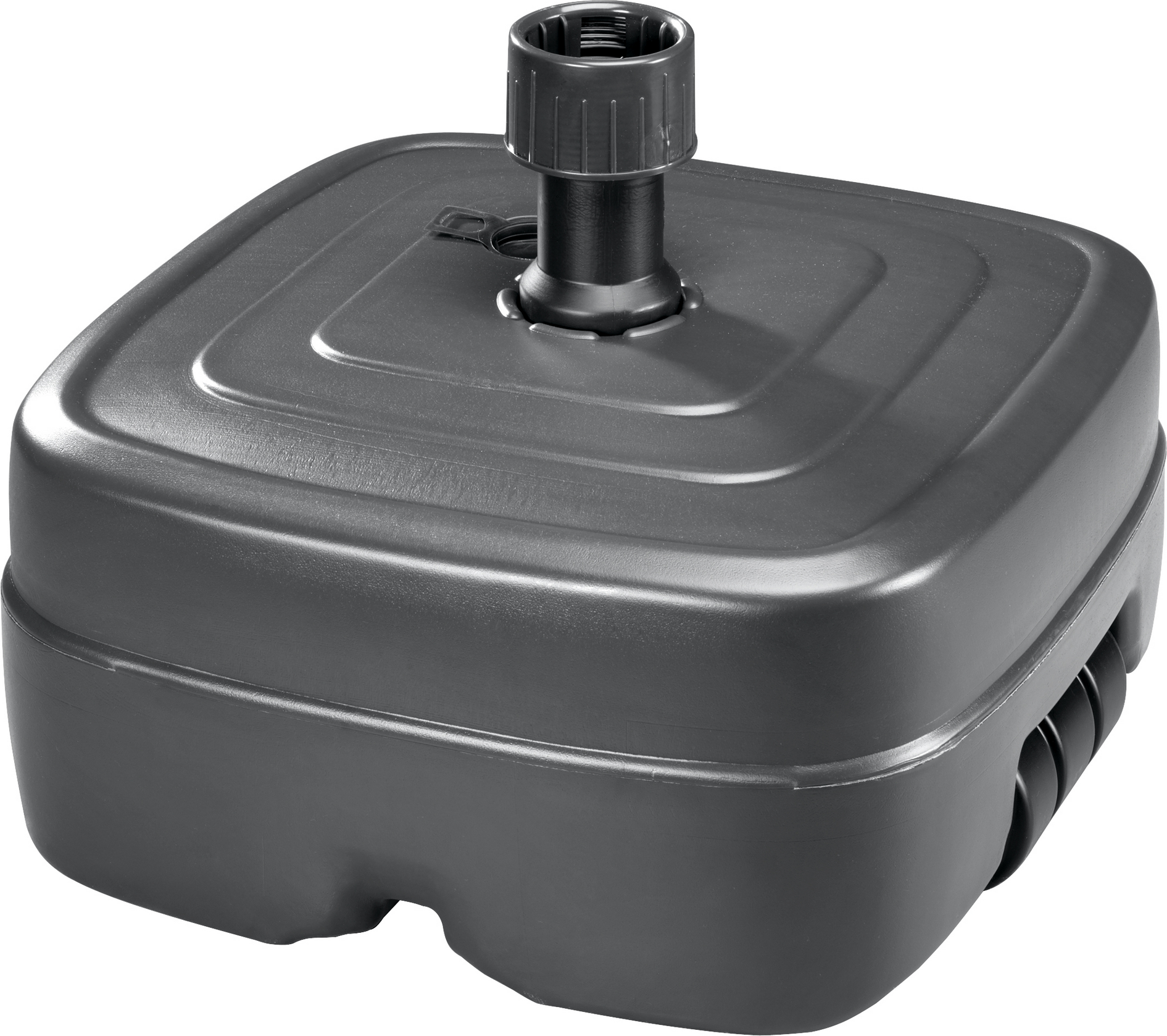 Kunststoffschirmständer anthrazit 37 Liter für Stöcke bis Ø 50 mm