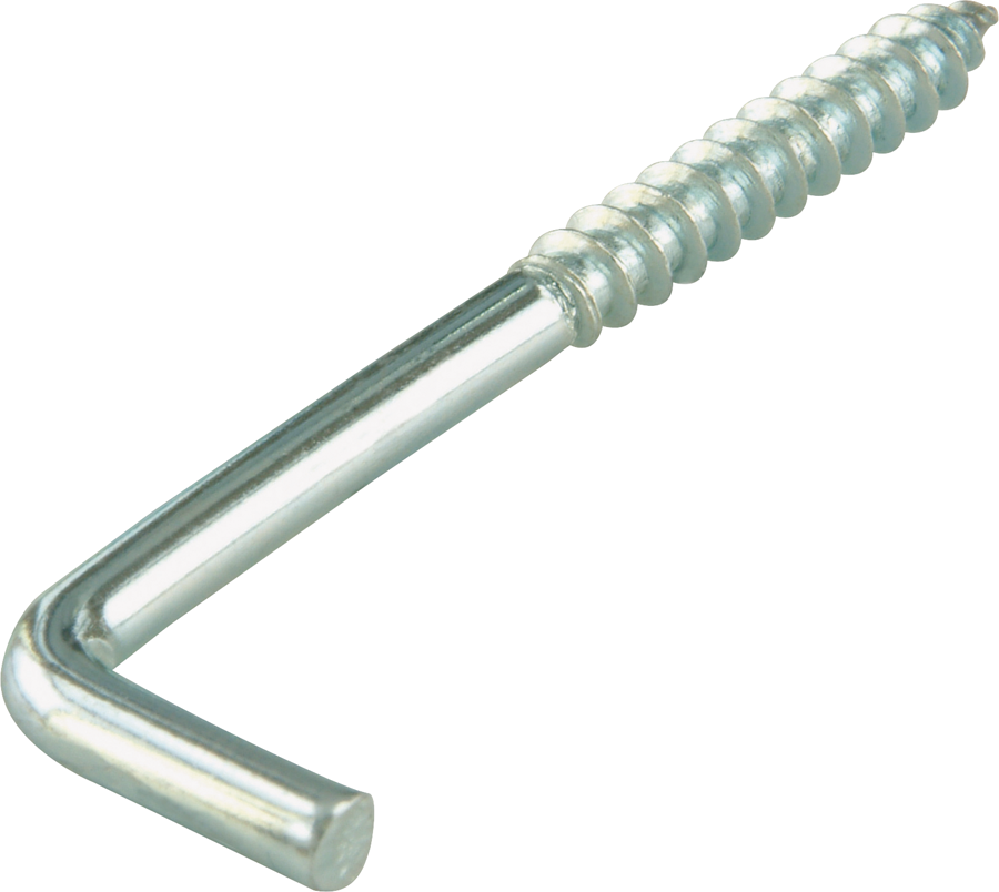 Schraubhaken gerade 2,5 cm 9 Stück