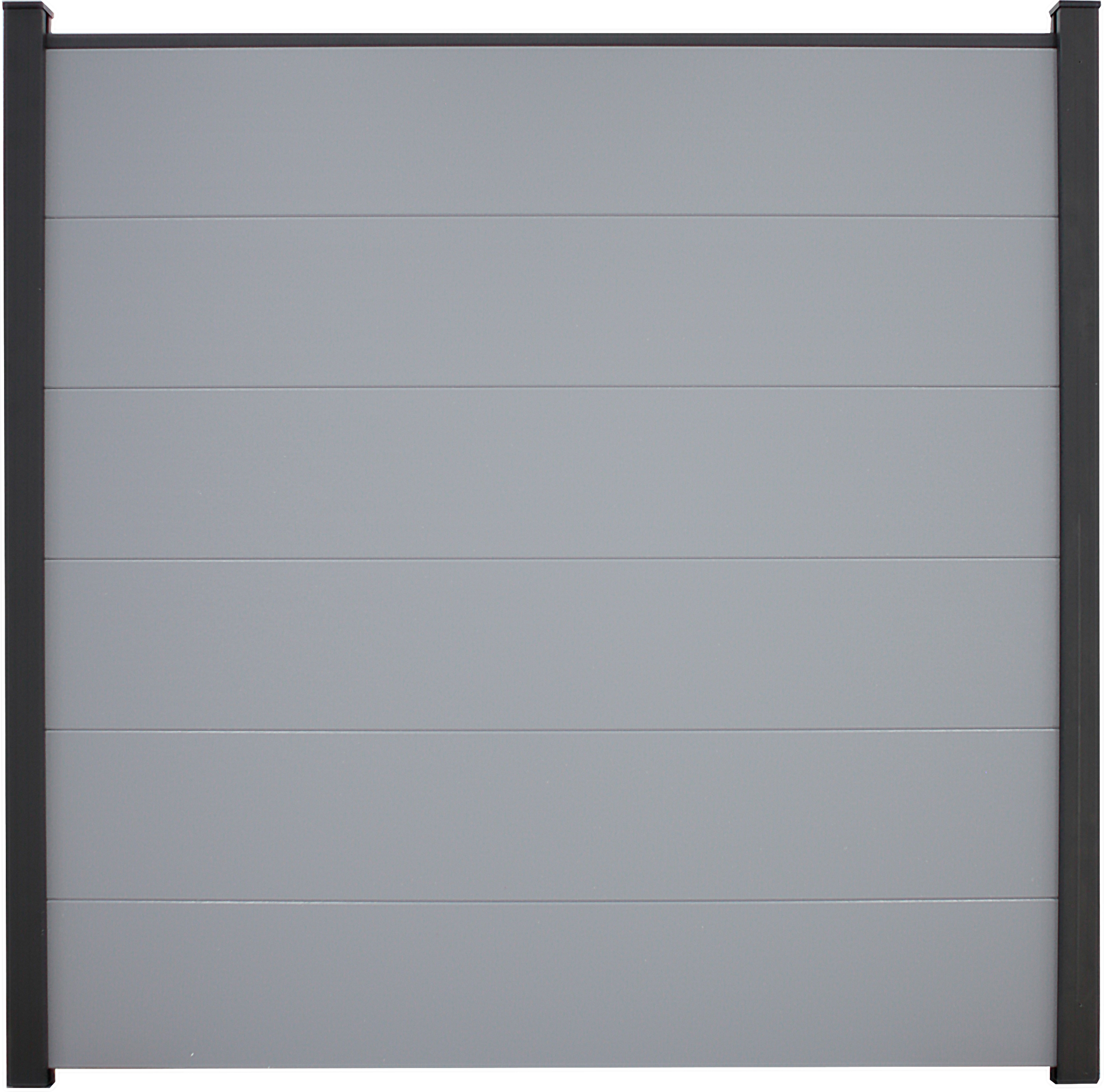 GroJa Steckzaun 'BasicLine' silbergrau 180 x 180 cm