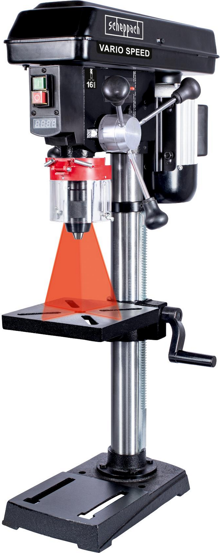 Scheppach Tischbohrmaschine 'Vario 19' schwarz 550 W