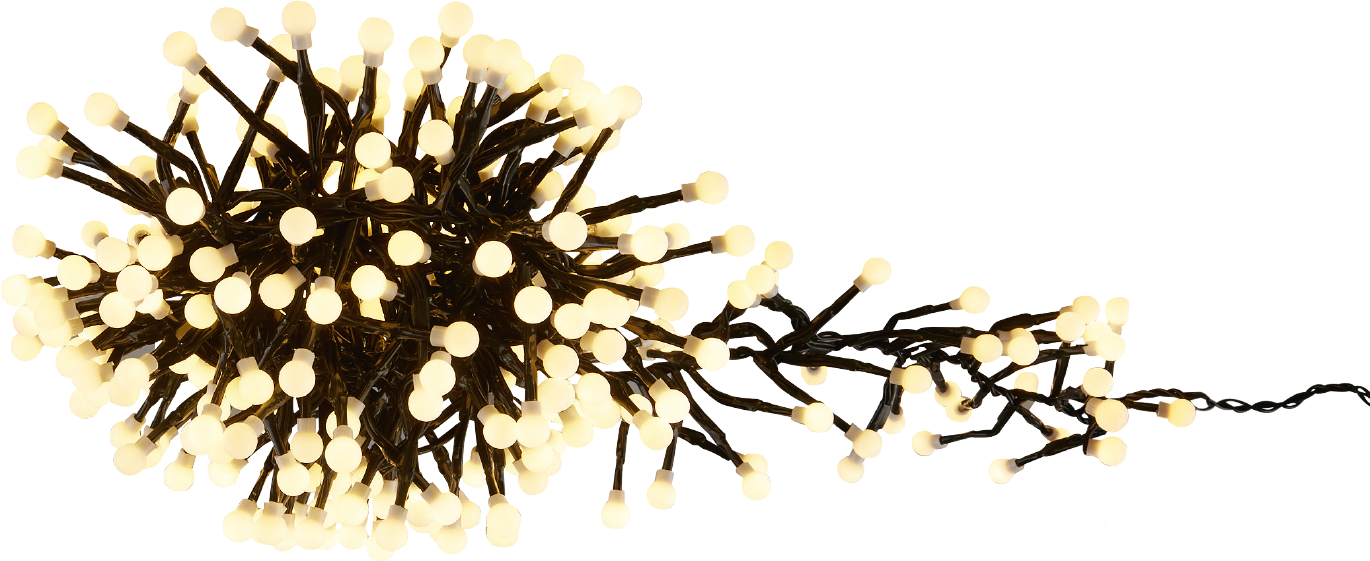 toom LED-Globe-Lichterkette 380 LEDs warmweiß 300 cm