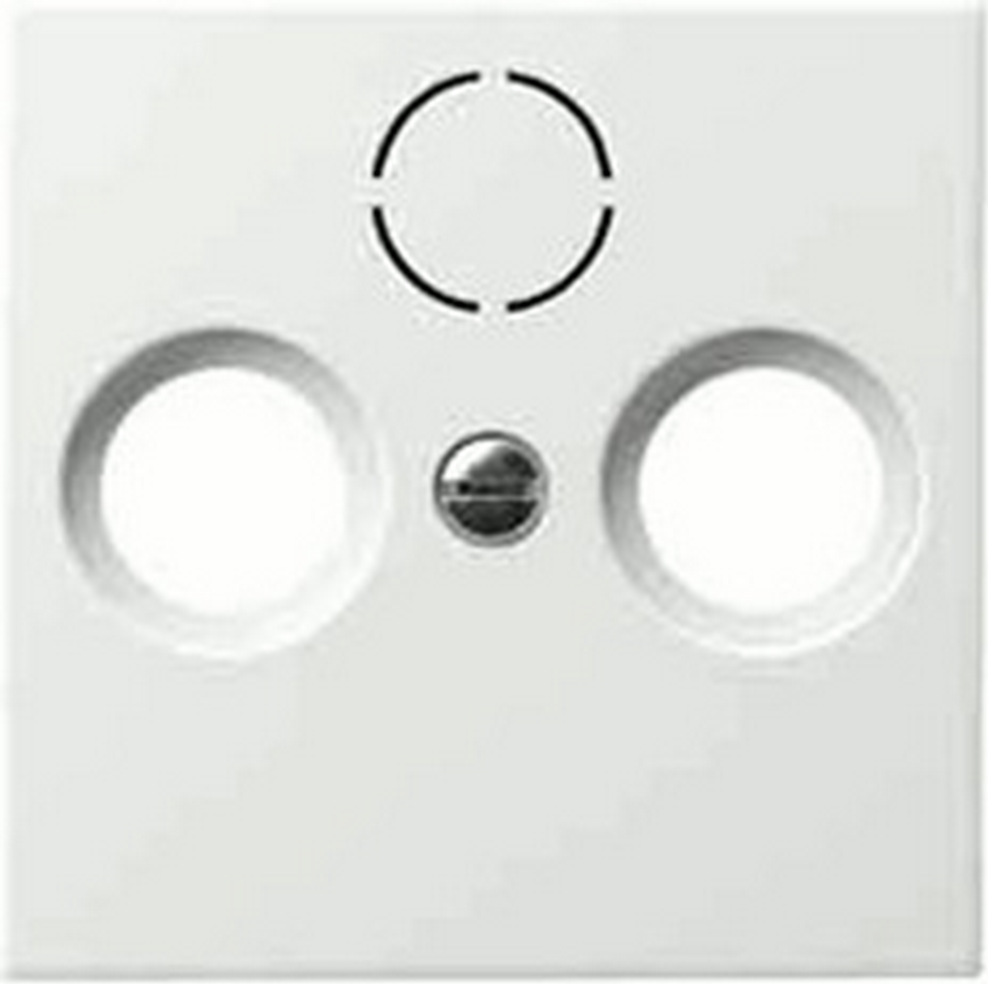 GIRA SAT- Abdeckung 'System 55' reinweiß matt