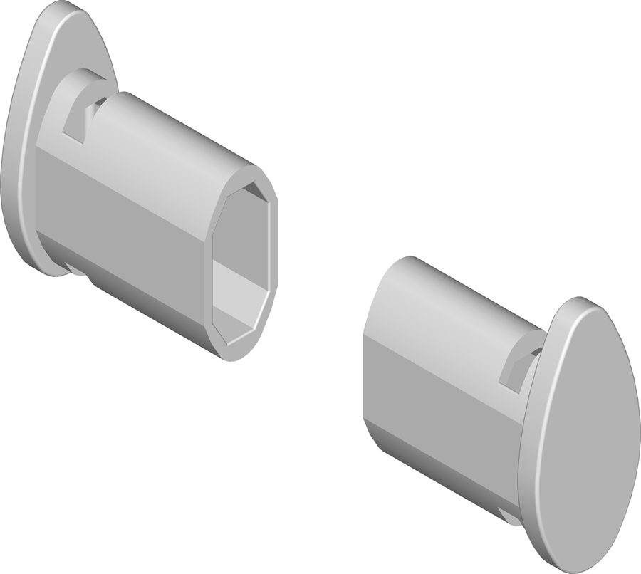 Thumbnail - Element System Endstopfen Kunststoff grau