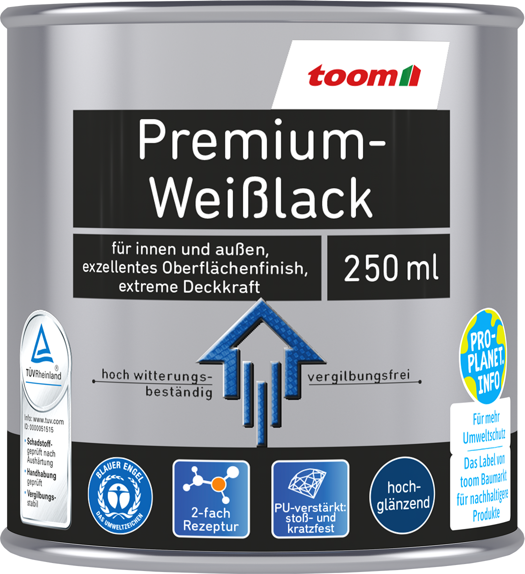 Thumbnail - toom Premium-Weißlack glänzend 250 ml