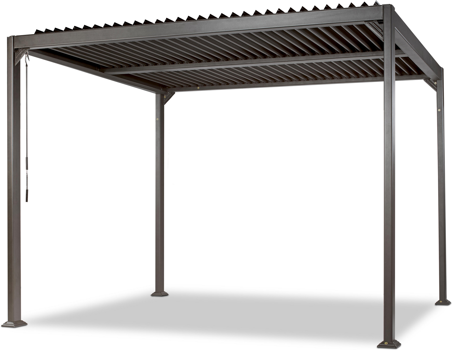 Lamellenpavillon 'Mina' anthrazit 300 x 230 x 300 cm