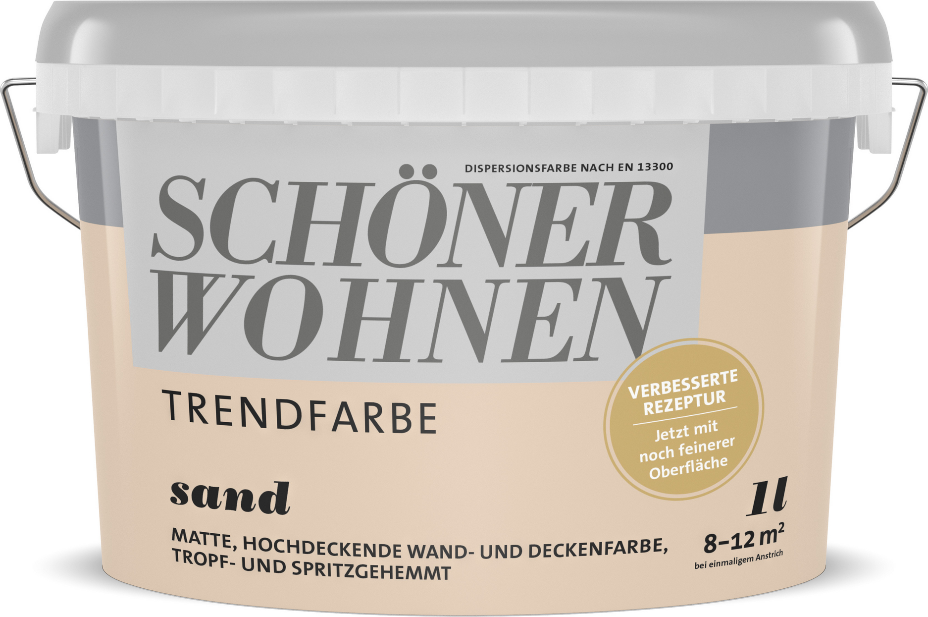 Schöner Wohnen Farbe Trendfarbe 'Sand' sandfarben matt 1 l