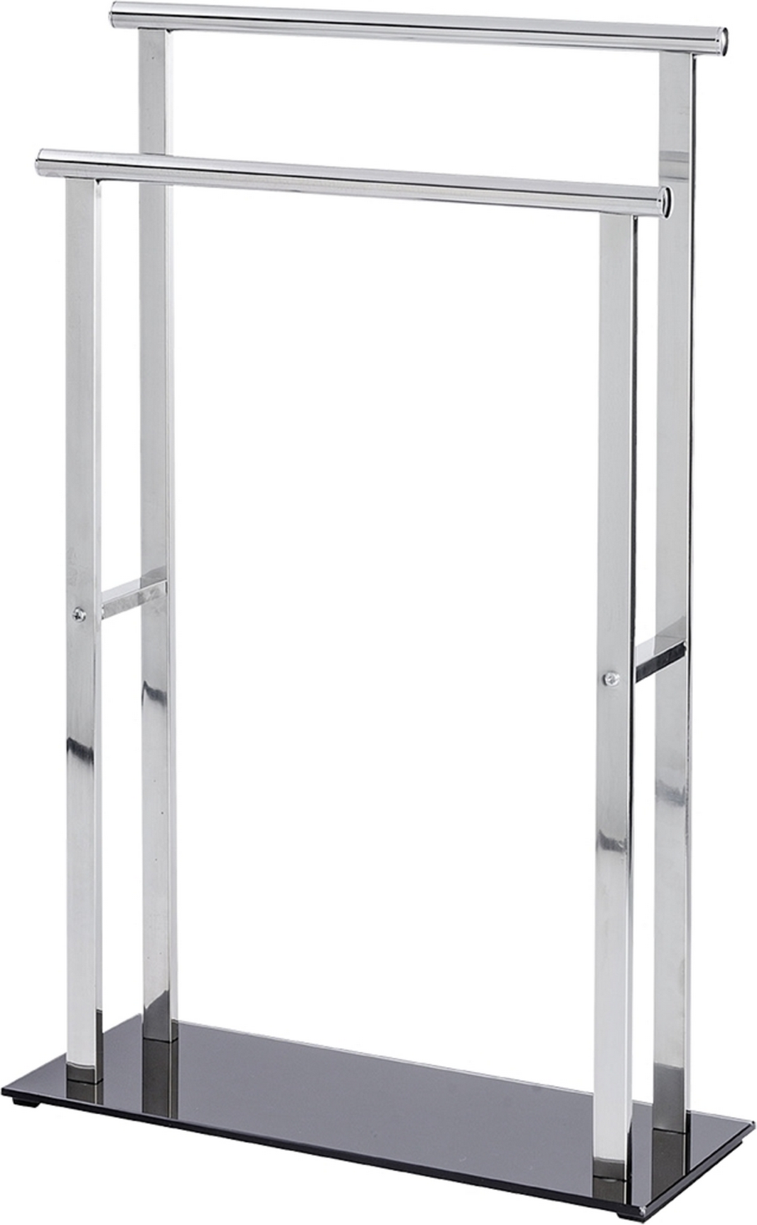 Wenko Handtuchständer 'Lava' Edelstahl glänzend 2 Stangen 52 x 20 x 81,5 cm