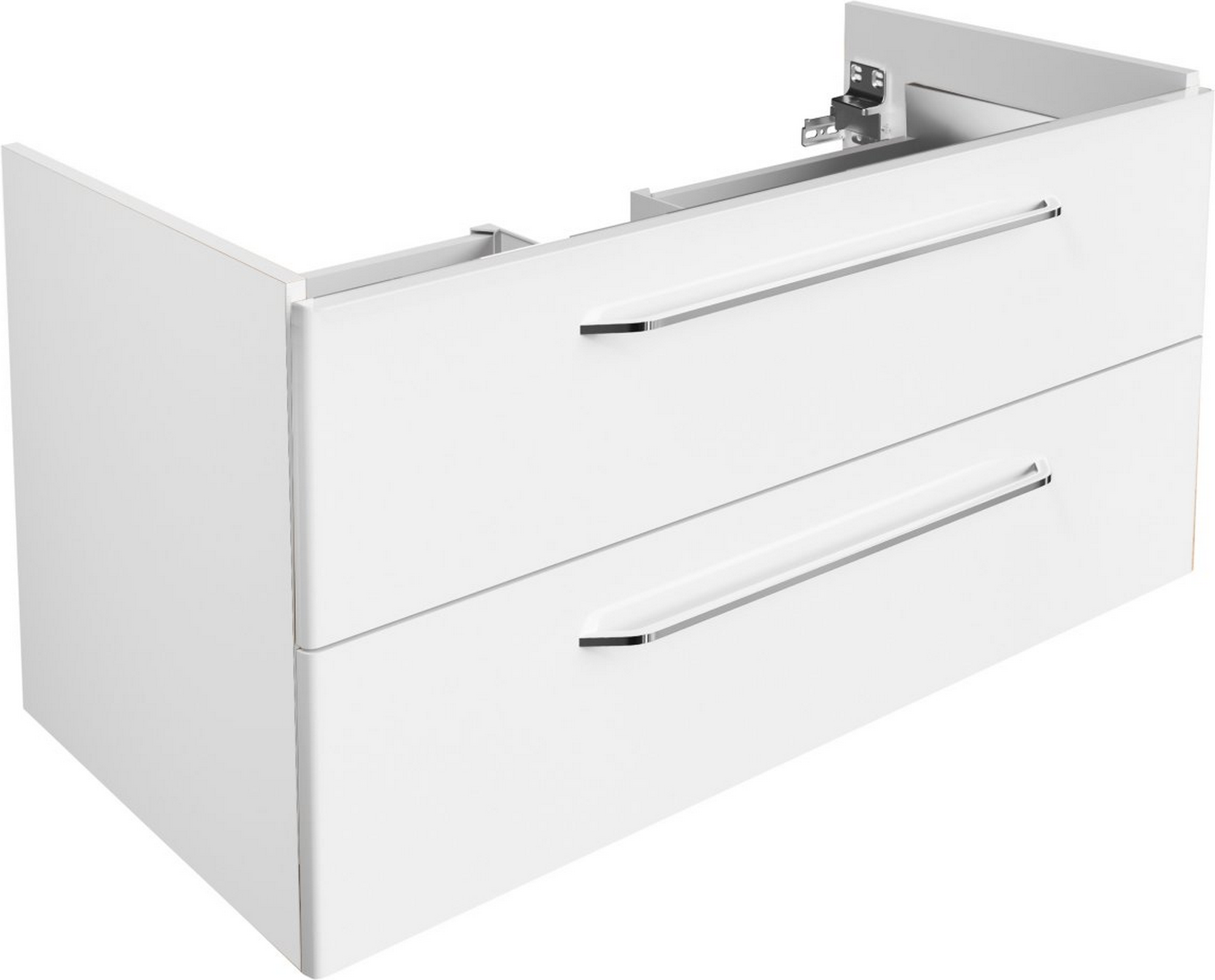 Fackelmann Waschbeckenunterschrank 'Milano' weiß 100 x 49,5 x 48 cm