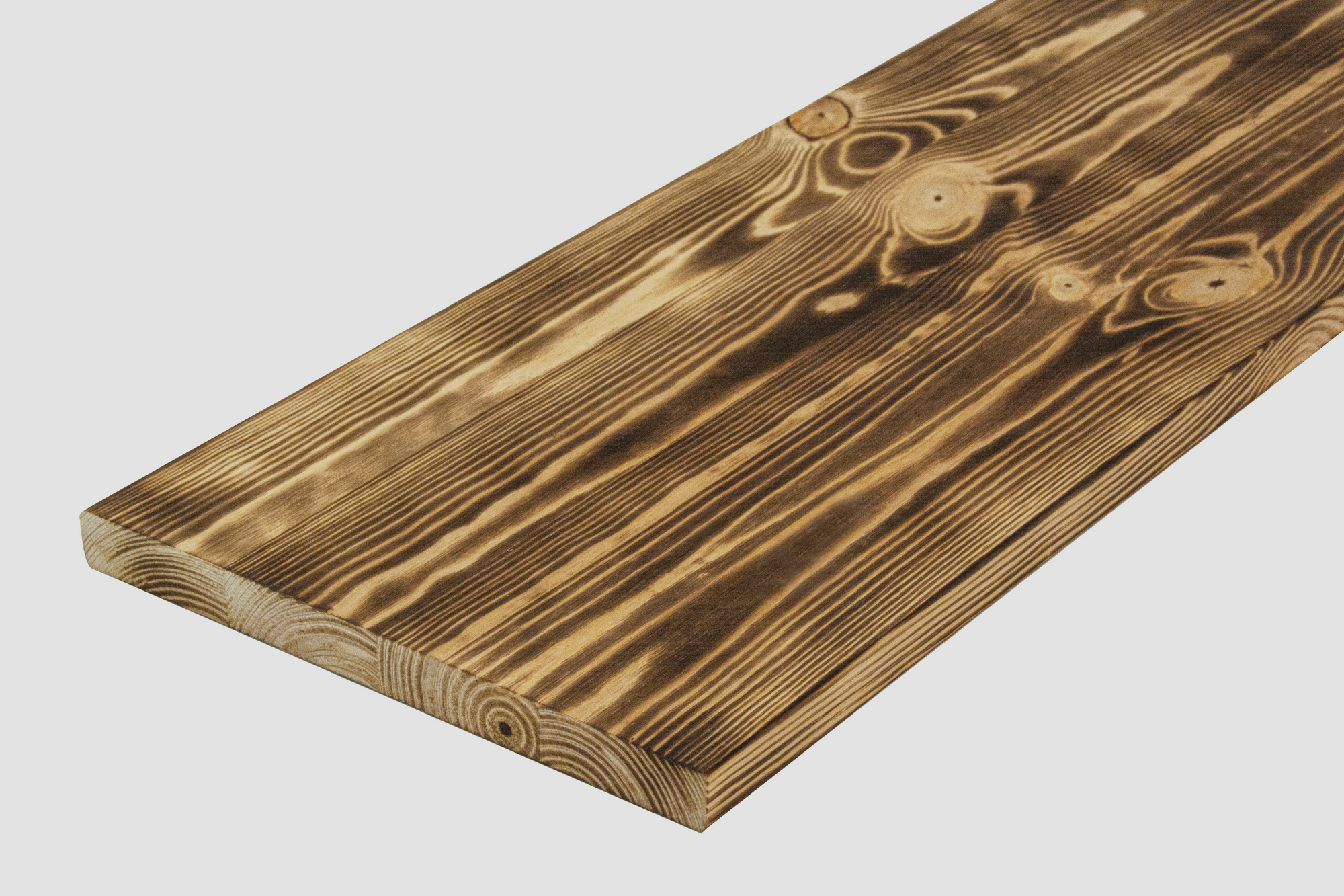 Rettenmeier Leimholzplatte 'Antik' Kiefer geflammt 300 x 2000 x 18 mm