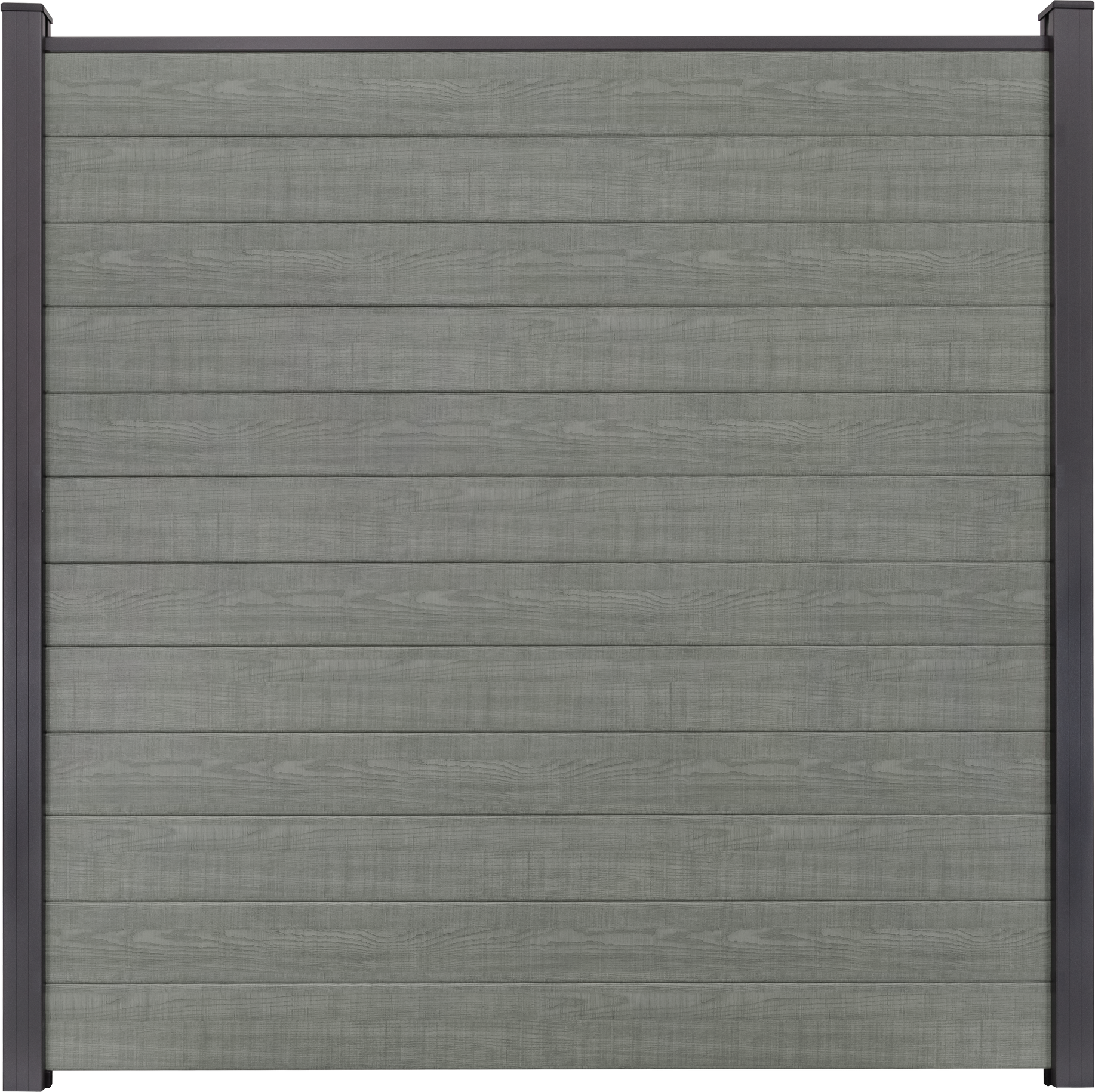 GroJa Steckzaun 'BasicLine' schmal Stecksystem Holzfarben 180 x 180 cm