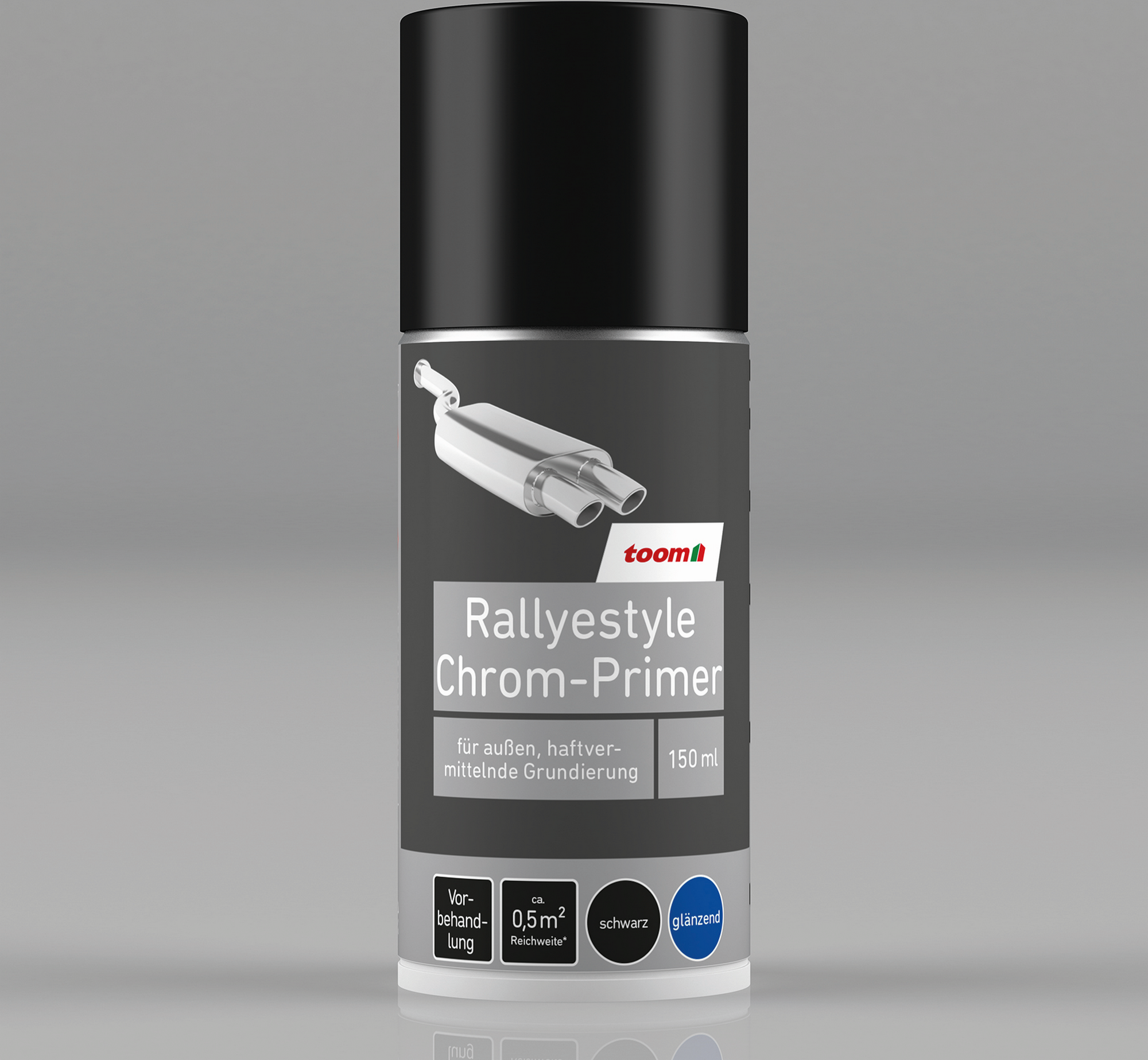 toom Rallyestyle-Sprühlack schwarz glänzend 150 ml