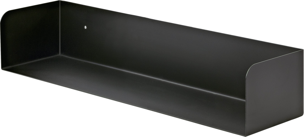 Dolle Wandregal 'Shelf+ Showcase' schwarz 600 x 150 x 115 mm